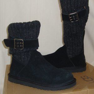 UGG Australia  Women's CAMBRIDGE Black Suede Knit